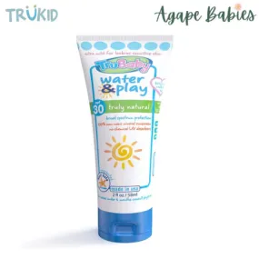 TruKid TruBaby Water & Play - Unscented  Water Resistant - UVA/UVB Lotion, 58 ml